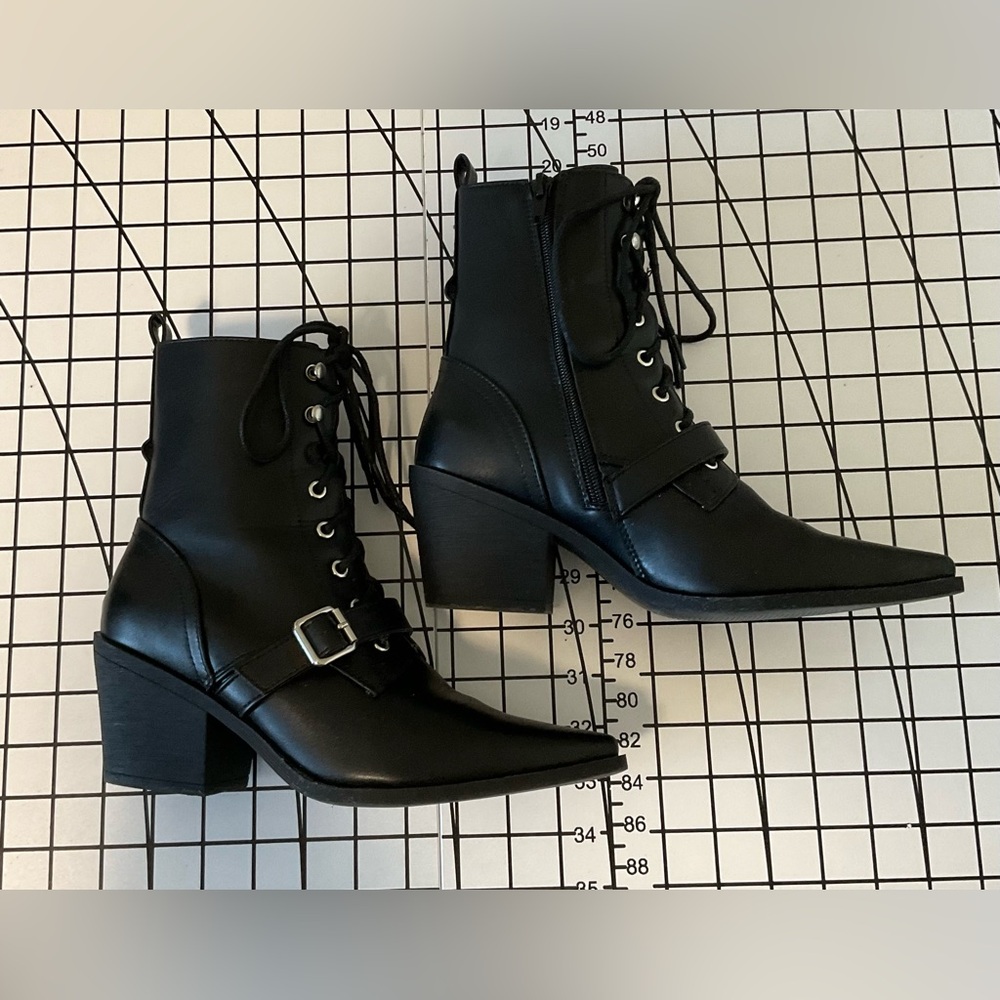 Koi Footwear black witch boots size 7